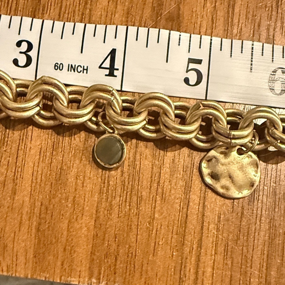 Gold and Black Charm Necklace - Picture 5 of 6